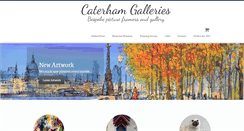 Desktop Screenshot of caterhamgalleries.co.uk