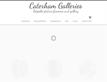 Tablet Screenshot of caterhamgalleries.co.uk